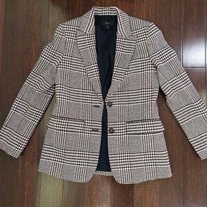 2010s J Crew houndstooth coat